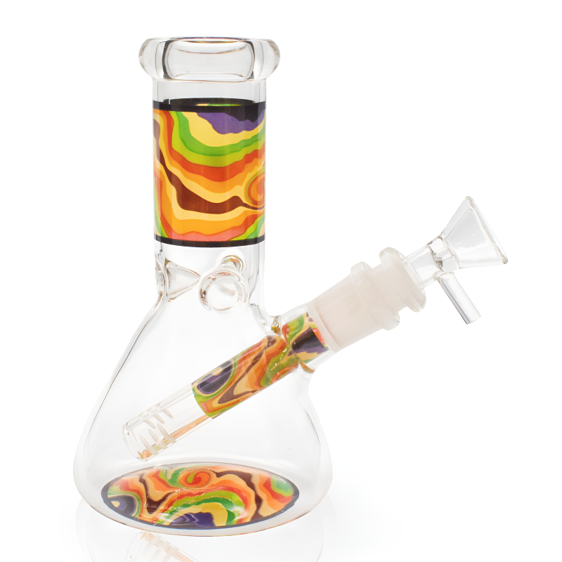 6" Volcanic Art Mini Beaker Water Pipe