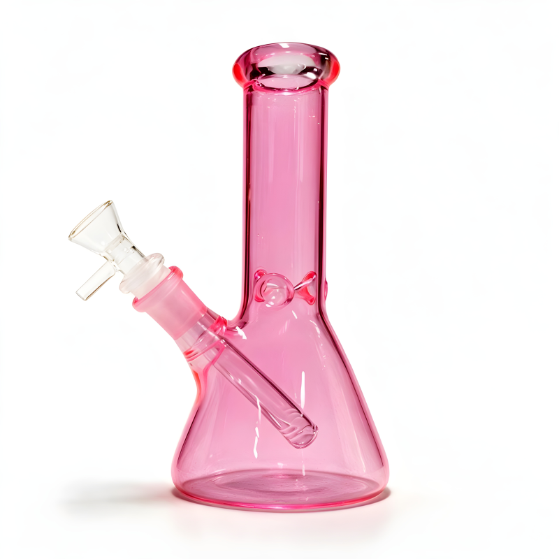 8" Ice-Pinch Color Accent Beaker Water Pipe
