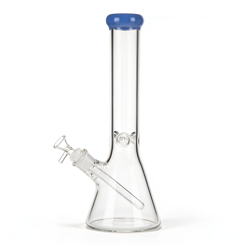 14" 5mm Thick Ice Pinch Color Accent Beaker Water Pipe