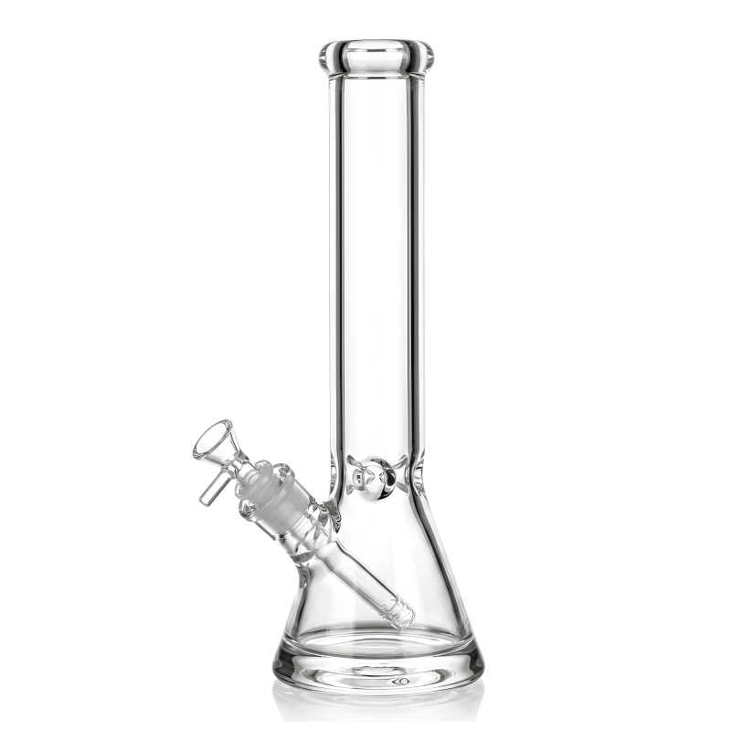 8"–18" 9mm Thick Ice Pinch Clear Beaker Water Pipe