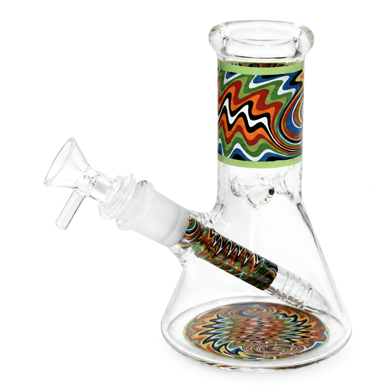 6" WigWag Art Mini Beaker Water Pipe