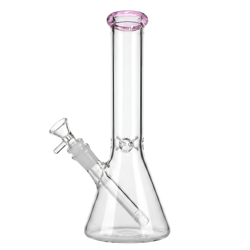 10" 4mm Ice-Pinch Color Accent Beaker Water Pipe