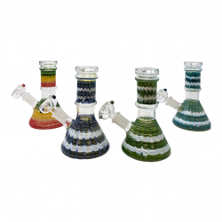 6" Mini Assorted Rake Beaker Water Pipe - [SG2912]