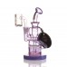 OPG - Mini Rig Series - 6" Annulated Shape Curved Neck Recycler W/ Banger Mini Rig [SK-R03]