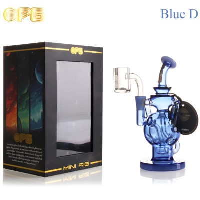 OPG - Mini Rig Series - 6" Curvalicious Recycler W/ Banger Mini Rig [SK-R04]