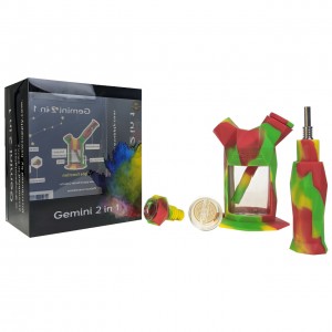 On Point Glass - Gemini 2in1 Water Pipe 14F Nector Collector 10MM [SKU-10073104]