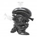8 Inch Galactic Alien Sculpted Glass Water Pipe SL25617