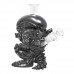 8 Inch Galactic Alien Sculpted Glass Water Pipe SL25617
