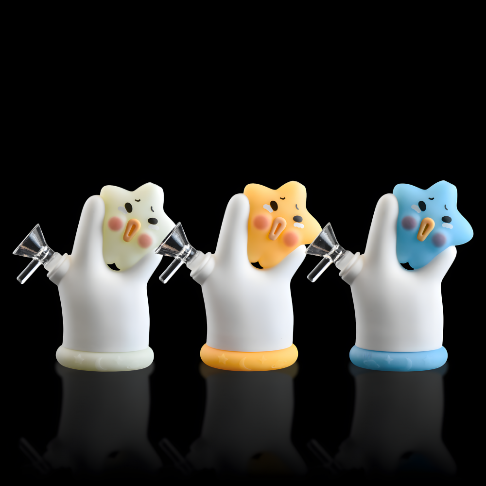 5" Blushing Star Buddy Silicone Water Pipe - [SL25622]