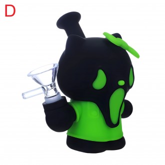 4.5" Screamin' Kitty Silicone Water Pipe - [SLC-528]