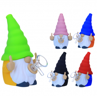 Clover Glass - 5.5" Little Guy, Big Mood Silicone Water Pipe - [SLC-538]