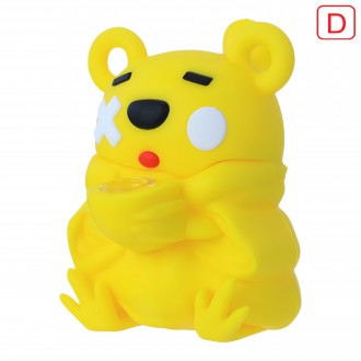 Clover Glass - 5" Hug & Puff Silicone Bear Water Pipe - [SLC-661]