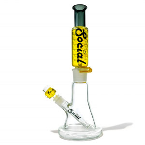 Social Glass - 15" Freezable Coil, Glycerin Water Pipe [CY005]