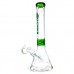 Social Glass - 15.5" Branding Brilliance In A Clear Glass Beaker Water Pipe - [CY008]