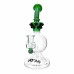 9" AFM Crown Glass Dab Rig - Elegant Crown Design for Smooth Dabbing