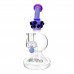 9" AFM Crown Glass Dab Rig - Elegant Crown Design for Smooth Dabbing