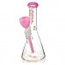 12" AFM Glass Chubbi Beaker Clear Colored Lip Beaker Bong Bundle 12" AFM Glass Chubbi Beaker Clear Colored Lip Beaker Bong Bundle