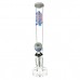18" AFM Wildstyle Graffiti 9mm Colored Glass Straight Beaker Bong Bundle Water Pipe*