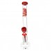 18" AFM Wildstyle Graffiti 9mm Colored Glass Straight Beaker Bong Bundle Water Pipe*