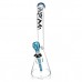 18" AFM Wavy Bent Neck 7mm Colored Lip Glass Beaker Bong Bundle Water Pipe*
