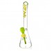 18" AFM Wavy Bent Neck 7mm Colored Lip Glass Beaker Bong Bundle Water Pipe*