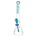 18" AFM Wavy Bent Neck 7mm Colored Lip Glass Beaker Bong Bundle Water Pipe*