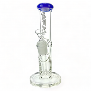 8" AFM Glass Colored Lip Clear Mini Straight Tube Beaker Water Pipe*