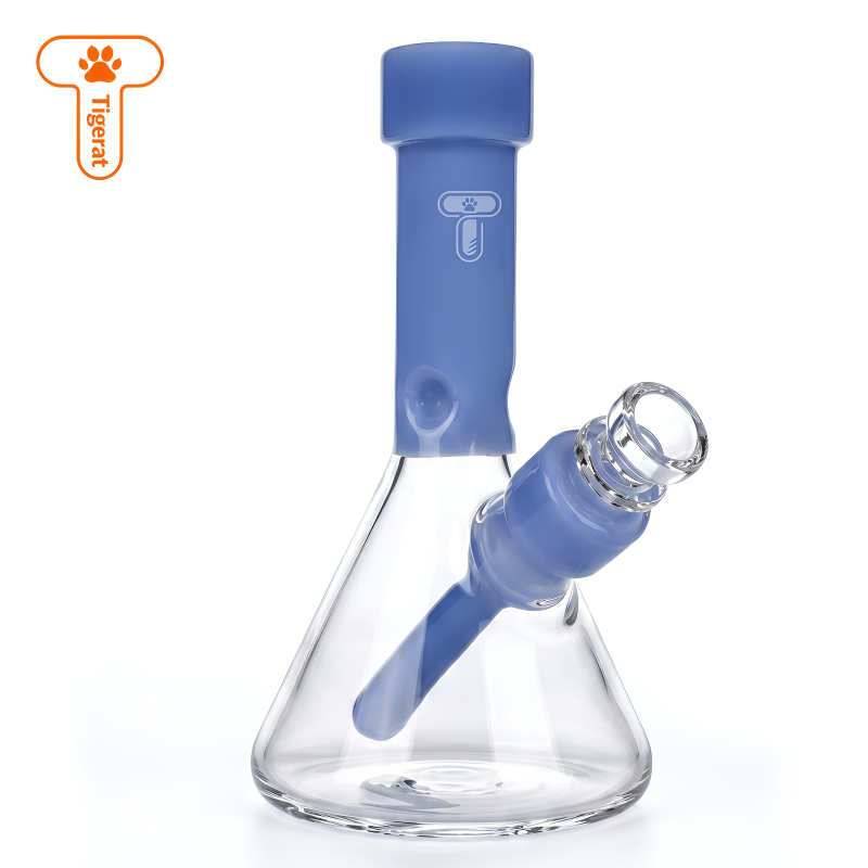 Tigerat 7" Colored Neck Ice-Pinch Beaker Water Pipe