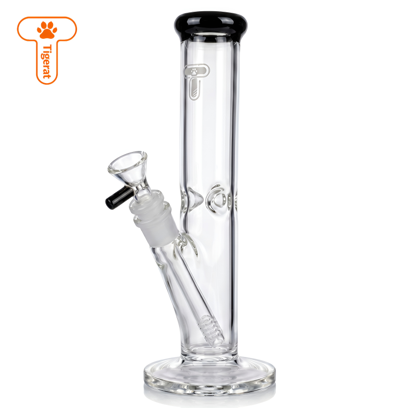 Tigerat 10" 5mm Thick Ice-Pinch Straight Tube Water Pipe