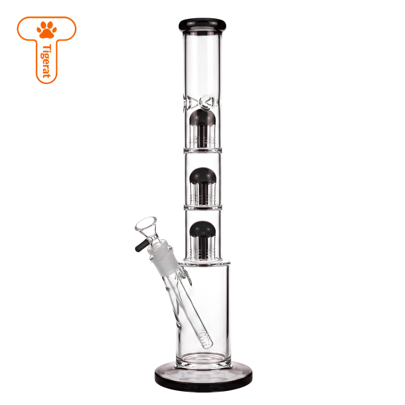 Tigerat 16" Triple Tree Perc Straight Tube Water Pipe