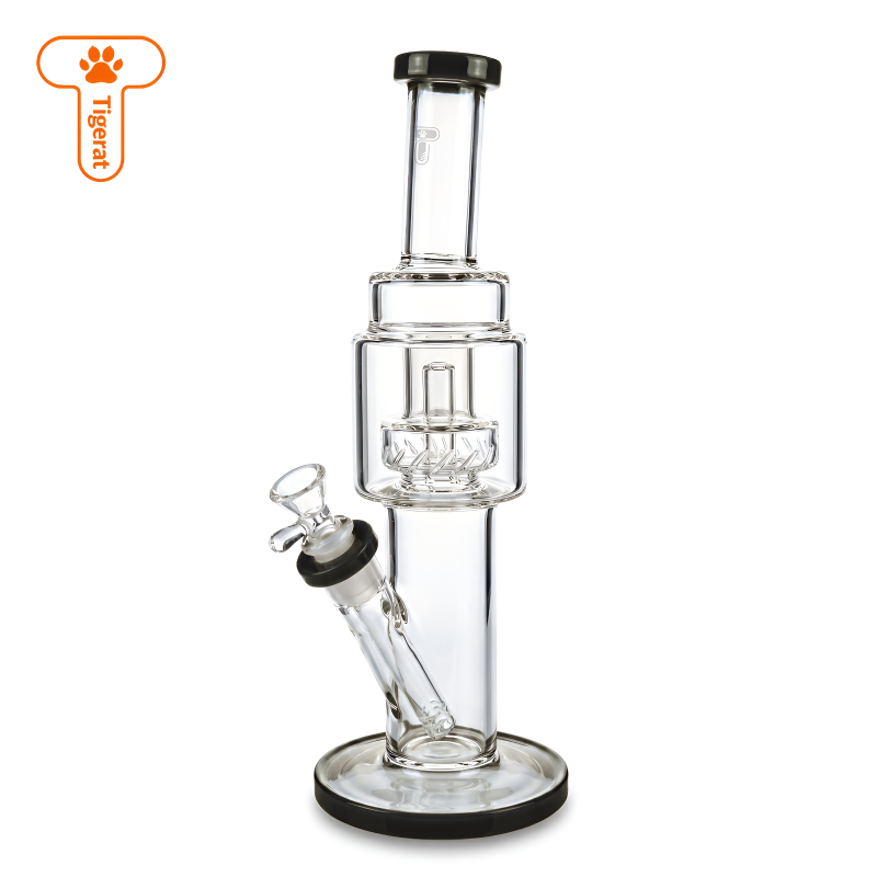 Tigerat 13" High Flow UFO Perc Straight Tube Water Pipe