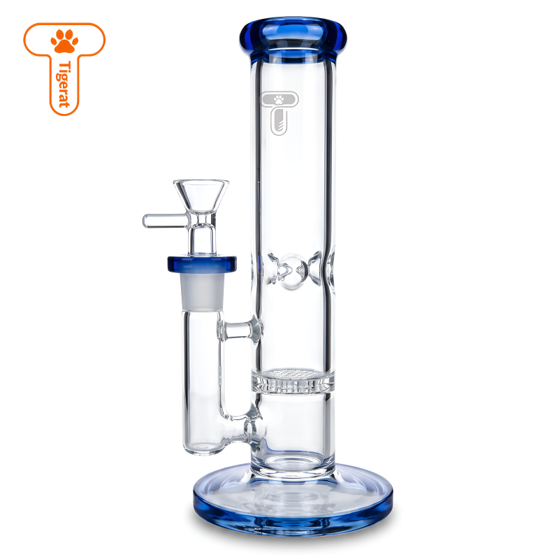 Tigerat 8" Honeycomb Perc Straight Tube Water Pipe