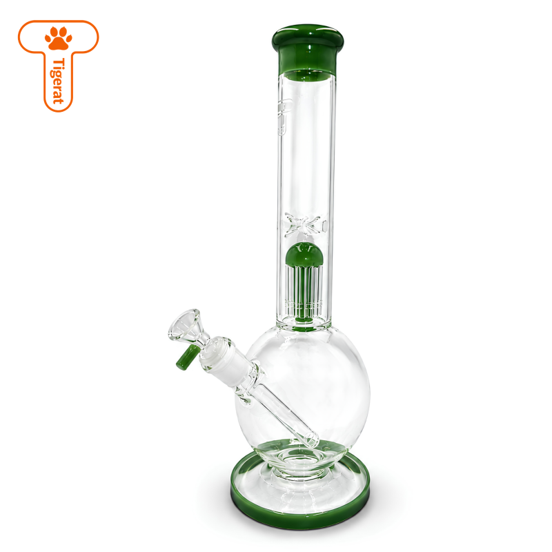 Tigerat 15" Tee Perc Bubble Glass Water Pipe