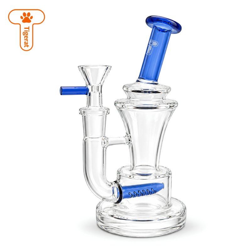 Tigerat 7" Bent Neck Inline Perc Water Pipe
