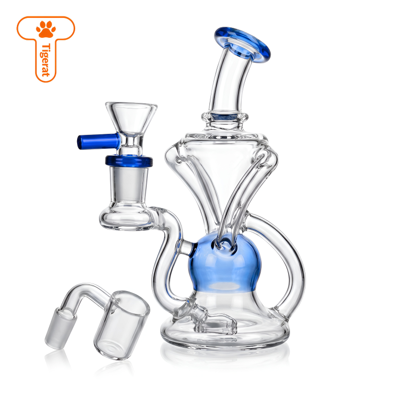 Tigerat 6" Dual Arm Recycler Water Pipe with Bowl & Banger