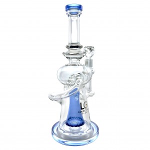 Loud Cloud - 11.5" The Crystal Wave Conical Perc Water Pipe [TW-138]