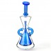10" AFM Glass Hour Glass Colored Recycler Dab Rig*