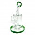 7.5" AFM Clear Glass Inline Perc Dab Rig - Smooth Dabbing Experience with Inline Perc