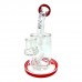 7.5" AFM Clear Glass Inline Perc Dab Rig - Smooth Dabbing Experience with Inline Perc