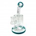 7.5" AFM Clear Glass Inline Perc Dab Rig - Smooth Dabbing Experience with Inline Perc