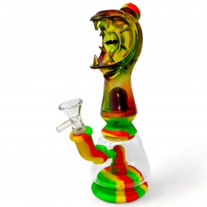 9.5" Gaze of the Hydra - Leak-Proof Magic Silicone Water Pipe - Assorted [TX577]