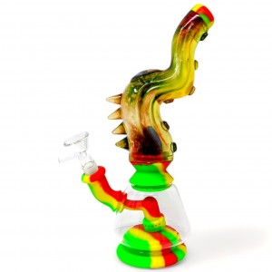 10" OctoTentacle Rasin Eye Silicone Water Pipe - Assorted [TX578]