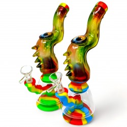 10" OctoTentacle Rasin Eye Silicone Water Pipe - Assorted [TX578]