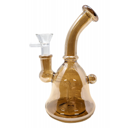 6" Mini Gold Fumed Bell Water Pipe Rig - [V-16]