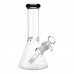 8.5" Color Rim Ice Catcher Beaker Water Pipe - [WCG-4B08]