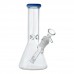 8.5" Color Rim Ice Catcher Beaker Water Pipe - [WCG-4B08]