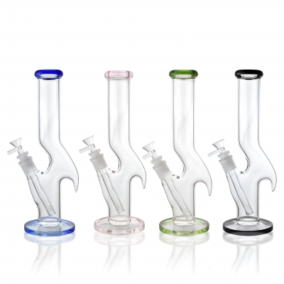 12" Single Kink Zong Straight Tube Water Pipe - [WCG-4SZ12]