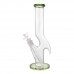 12" Zong Style Single Kink Straight Tube Bong 12 Inch Single Kink Zong Straight Tube Glass Water Pipe