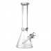 14" 9mm Crystal Clear Glass Ice-Pinch Beaker Water Pipe 14-inch 9mm thick crystal clear glass beaker water pipe with ice pinch spswholesale.com