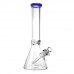 14" 9mm Crystal Clear Glass Ice-Pinch Beaker Water Pipe 14-inch 9mm thick crystal clear glass beaker water pipe with ice pinch spswholesale.com